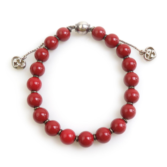 Gucci Bracelet in 925 Sterling Silver Red and Men's Women's Free Shipping ...